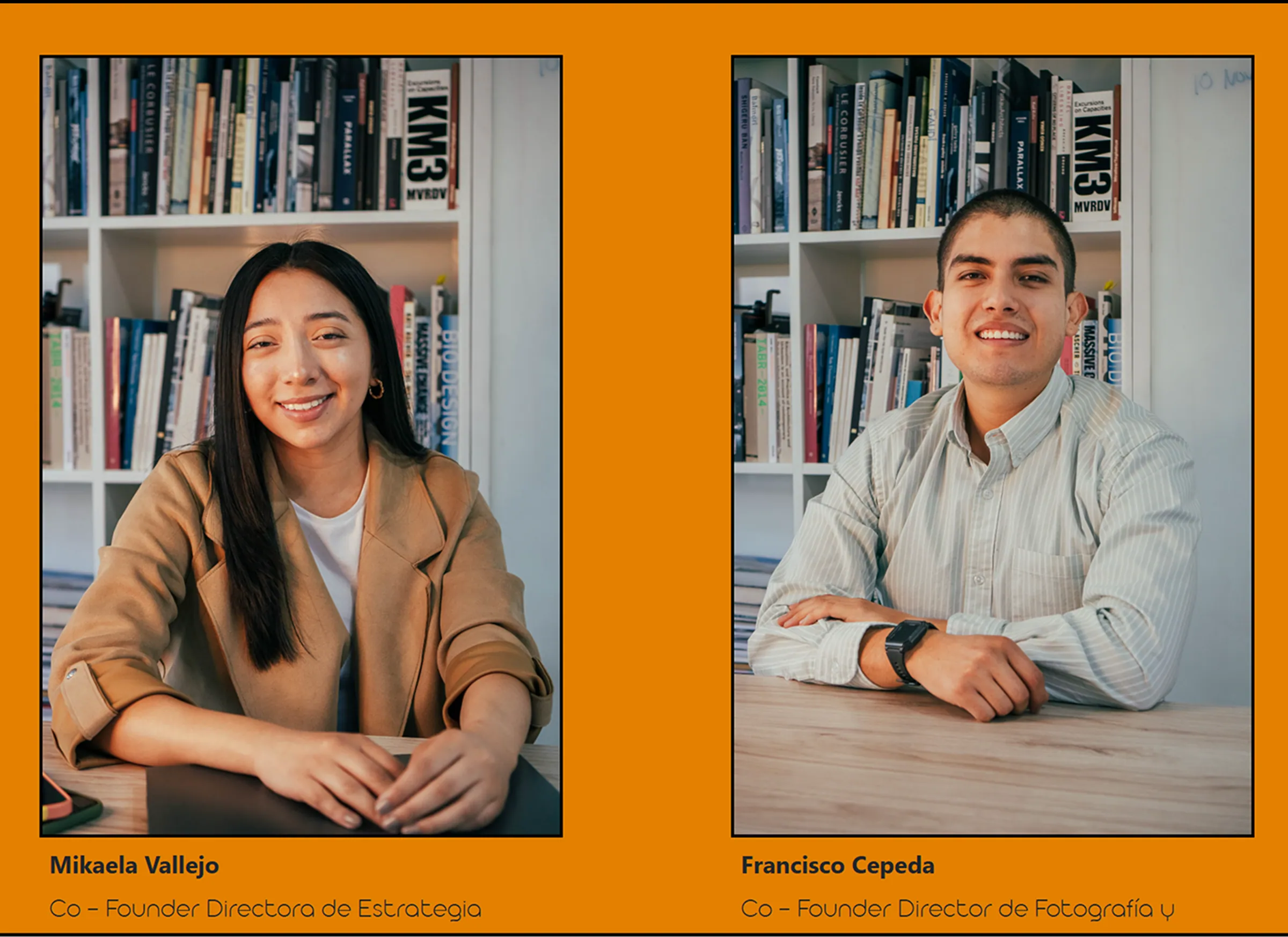 Portraits of the two We Social co-founders, Mikaela Vallejo and Francisco Cepeda